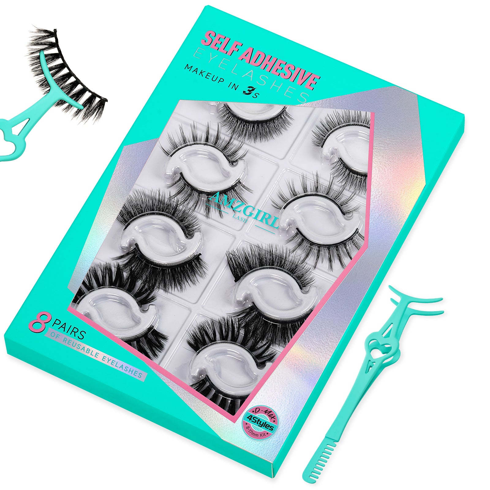Self Adhesive Eyelashes No Glue Needed | Lash Clusters 8 Pairs