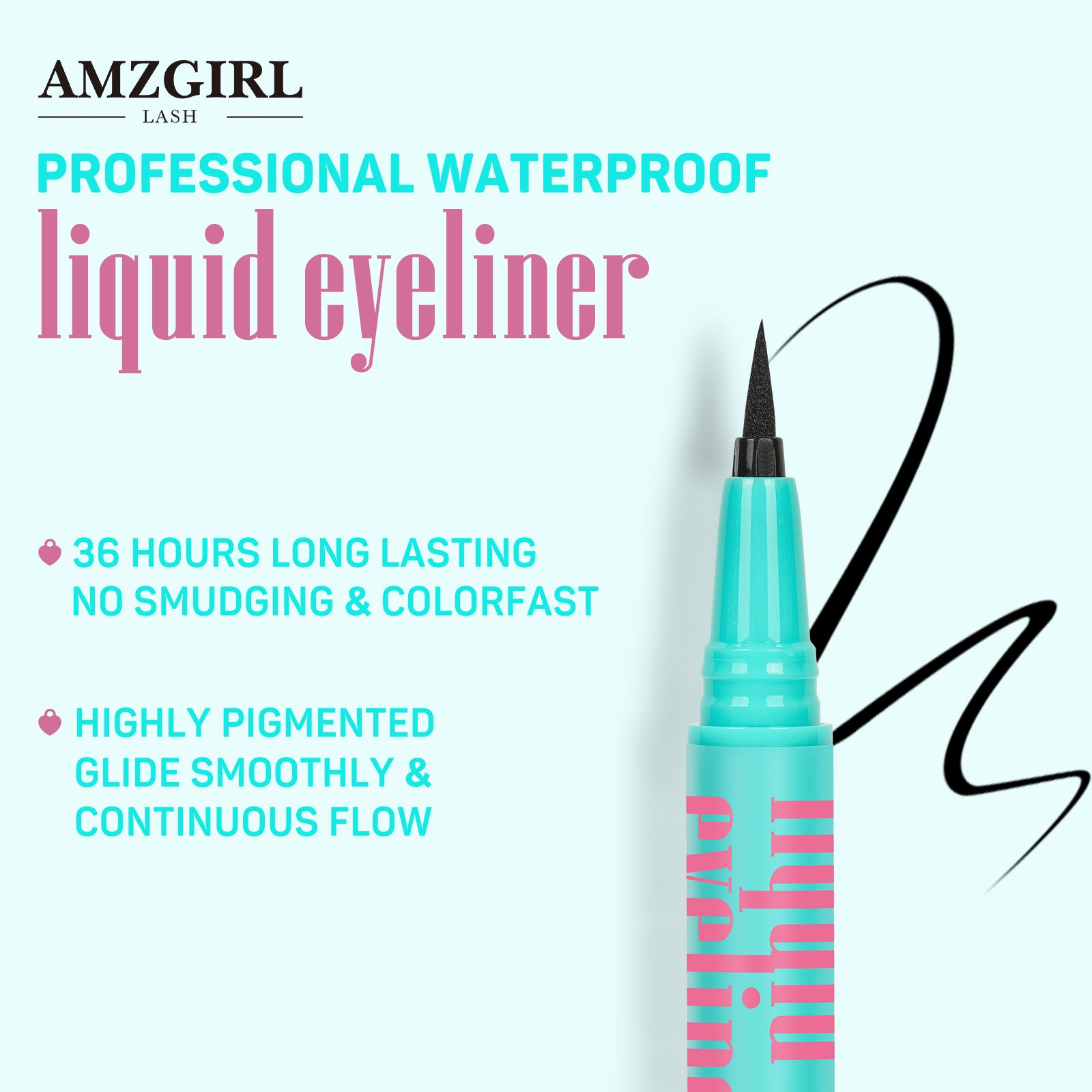 AMZGlRL Perfessional Waterproof Liquid Eyeliner Pencil