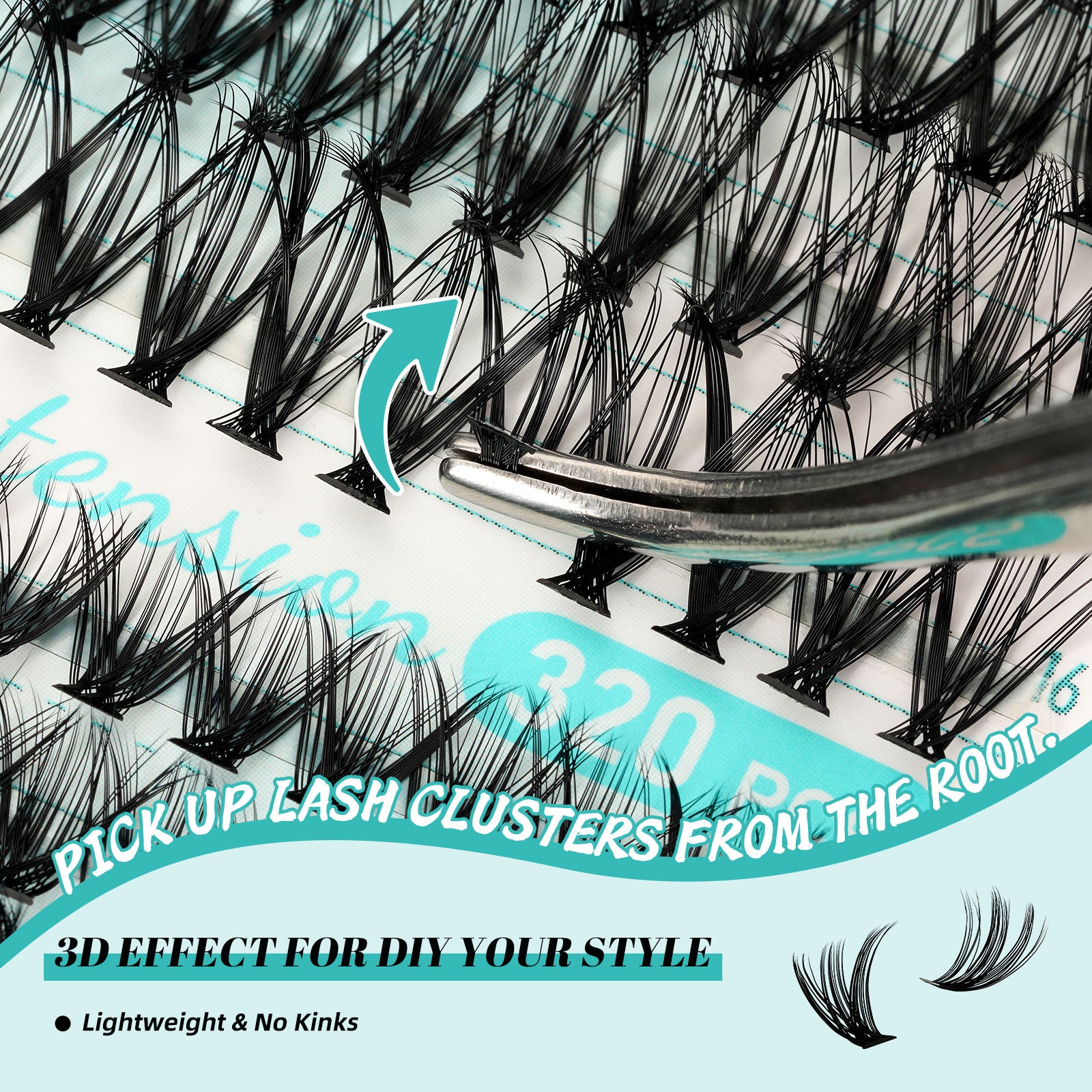 AMZGIRL 3040D Lash Extension Kit  320Pcs