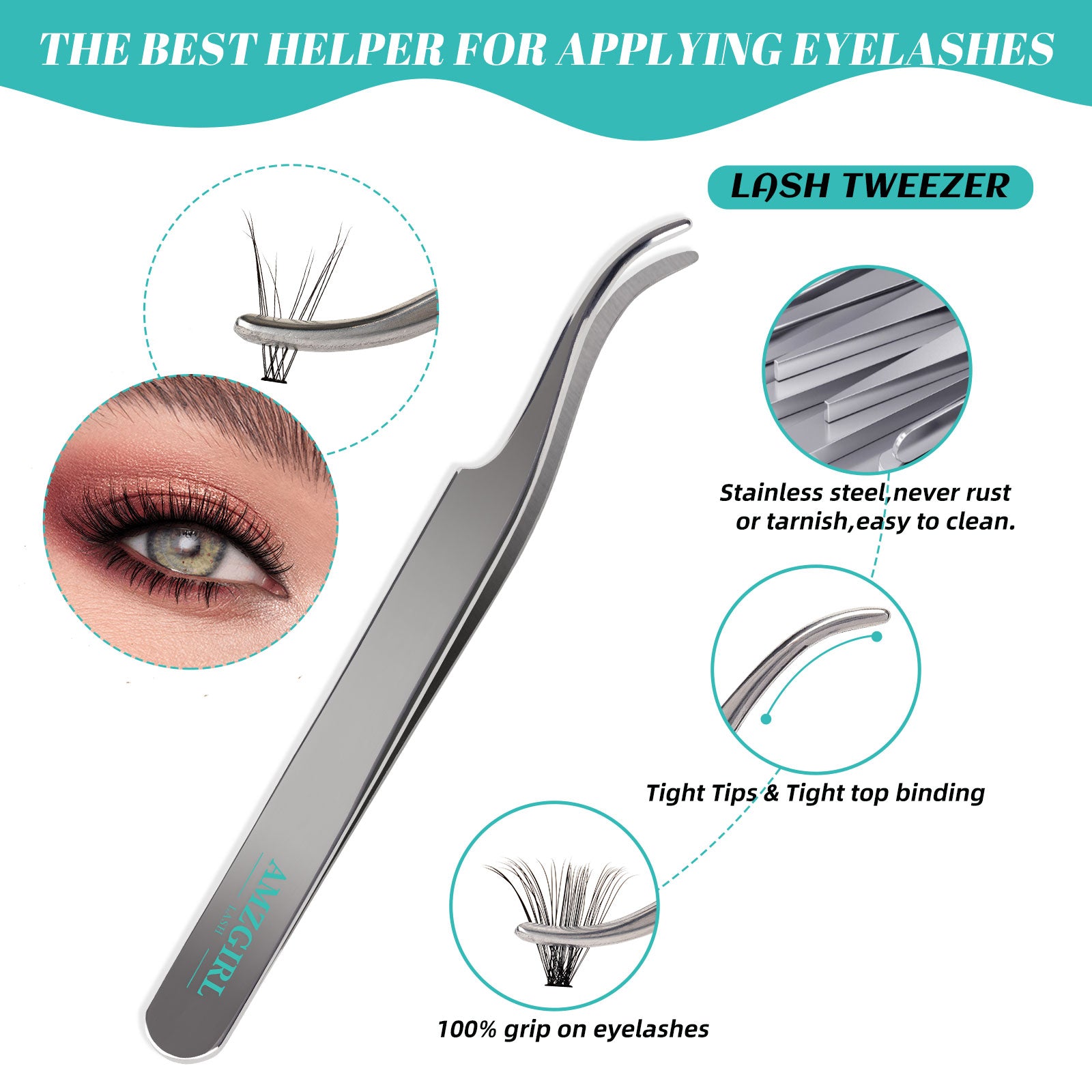 AMZGlRL 4Styles Wispy Individual Cluster Lashes with Bottom Lashes
