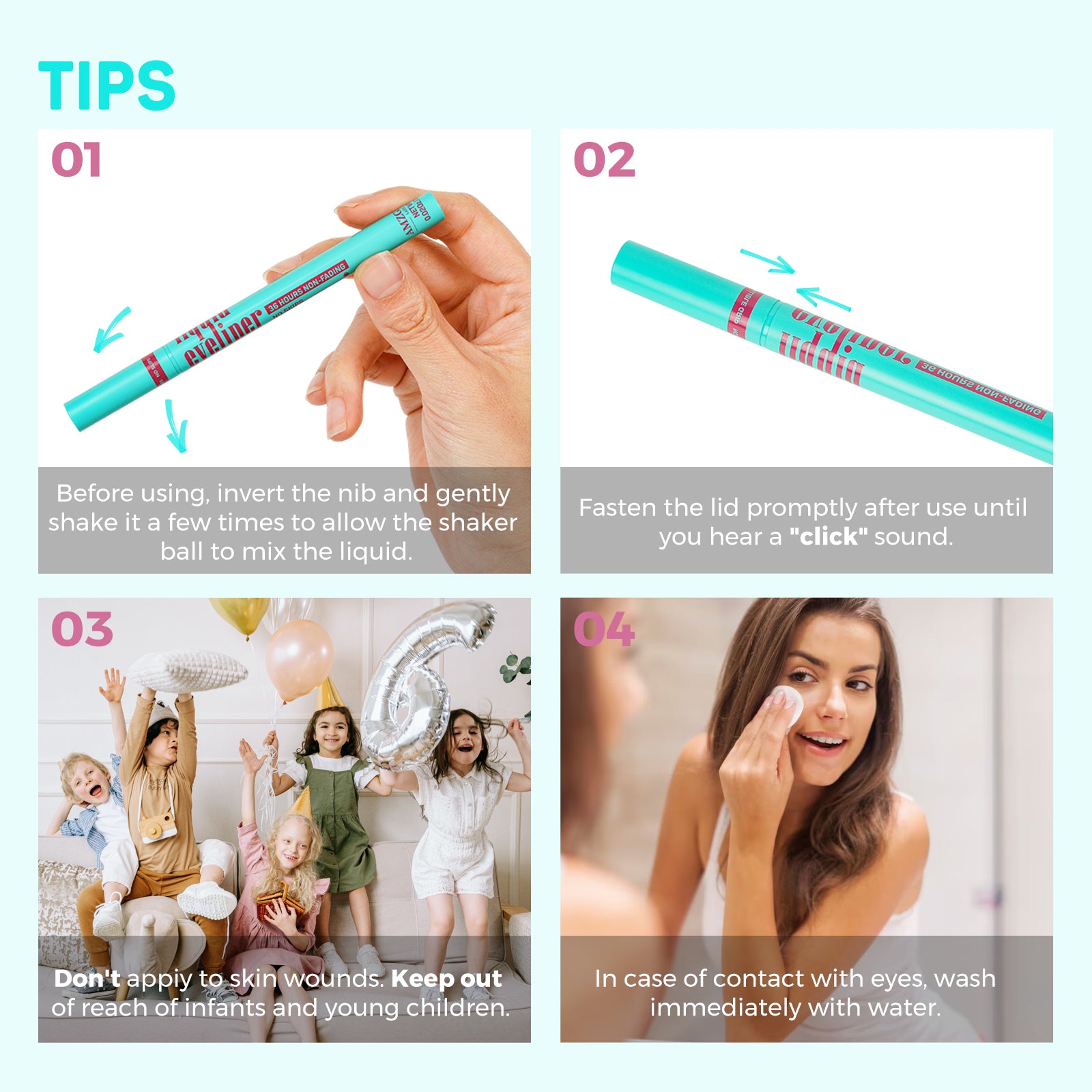 AMZGlRL Perfessional Waterproof Liquid Eyeliner Pencil