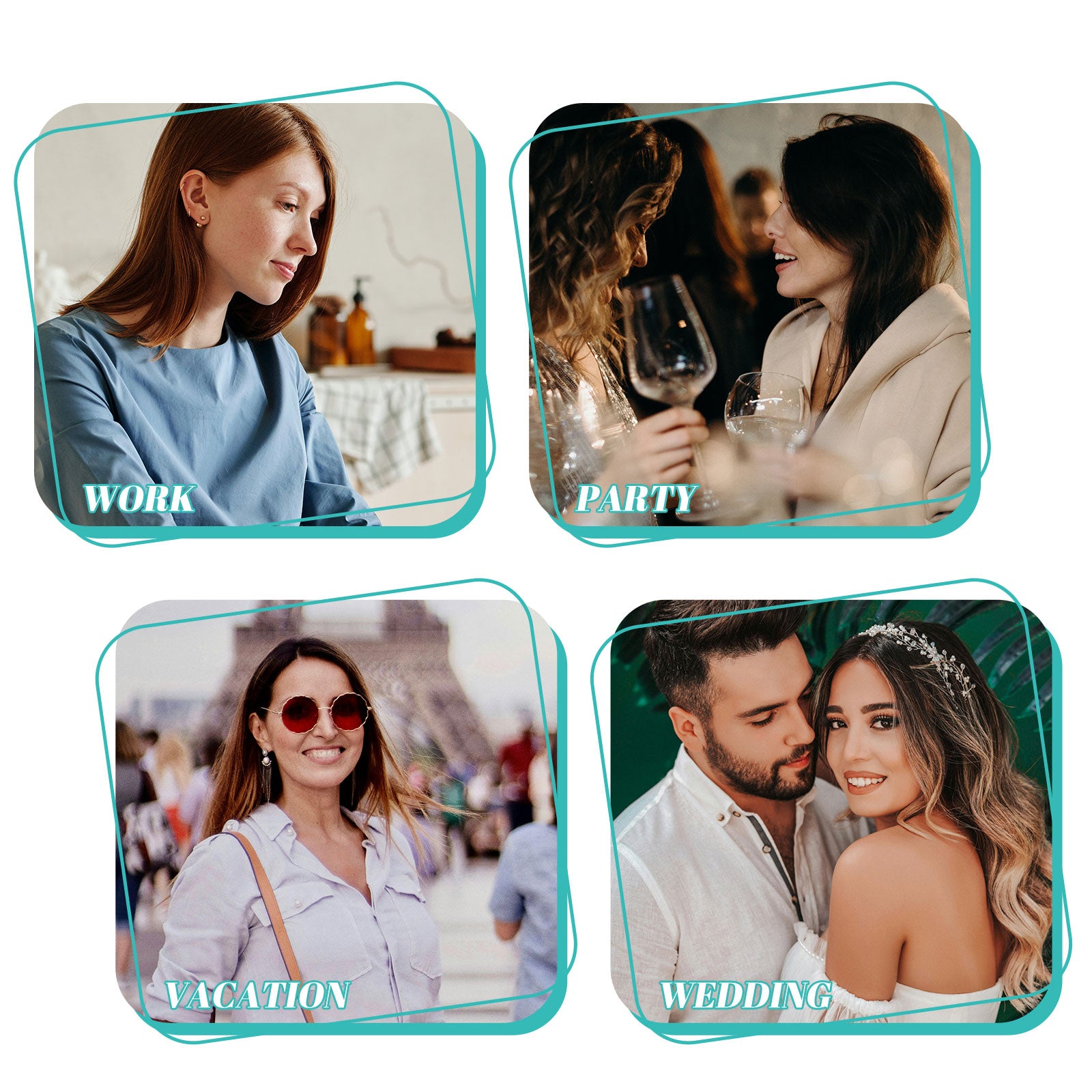 AMZGlRL 4Styles Wispy Individual Cluster Lashes with Bottom Lashes