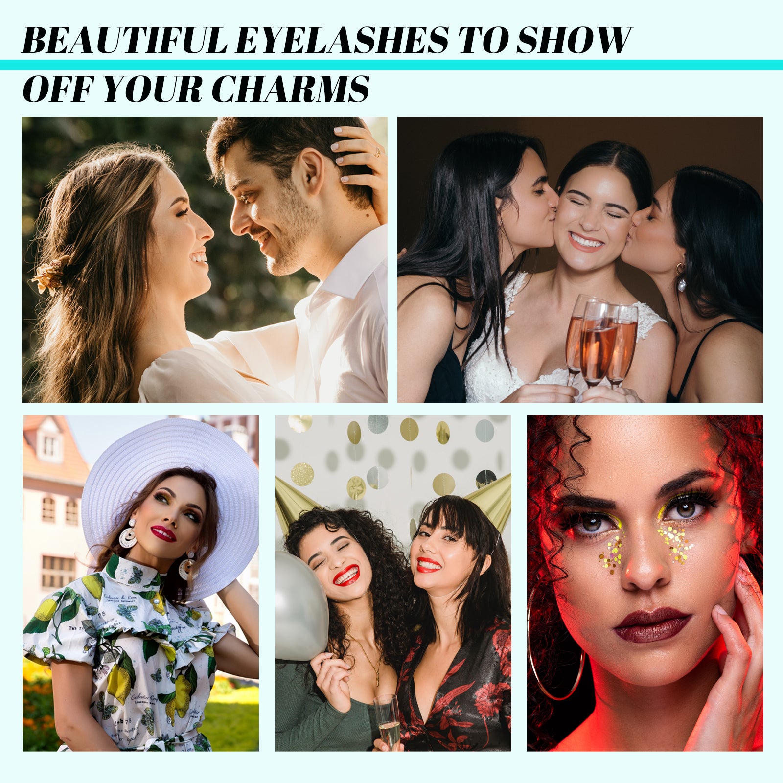 AMZGIRL 320Pcs Lash Clusters Kit 40D 50D Eyelash Extension Kit