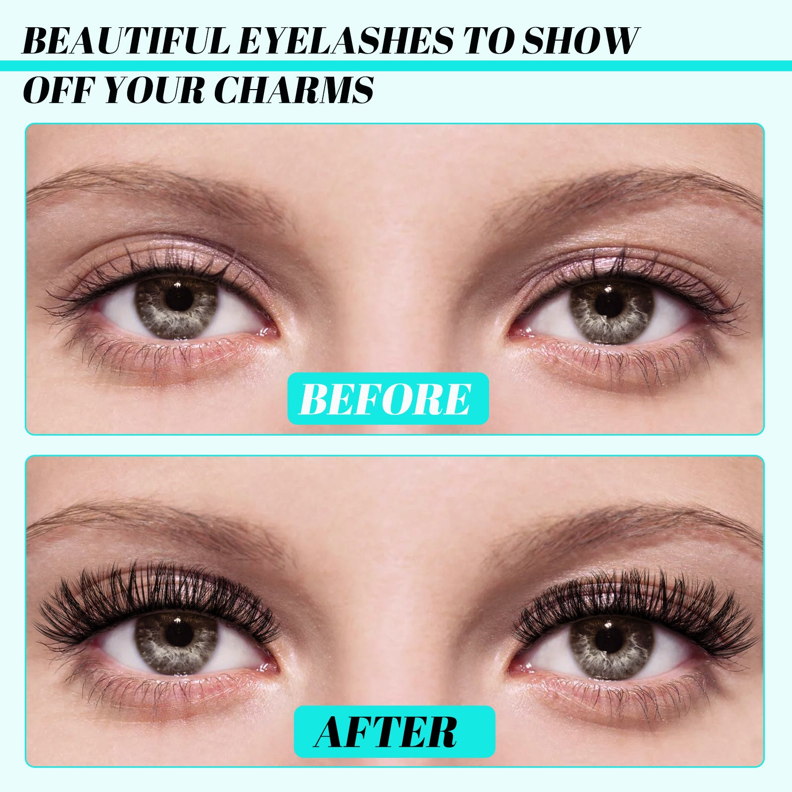 AMZGIRL 320Pcs Lash Clusters Kit 40D 50D Eyelash Extension Kit