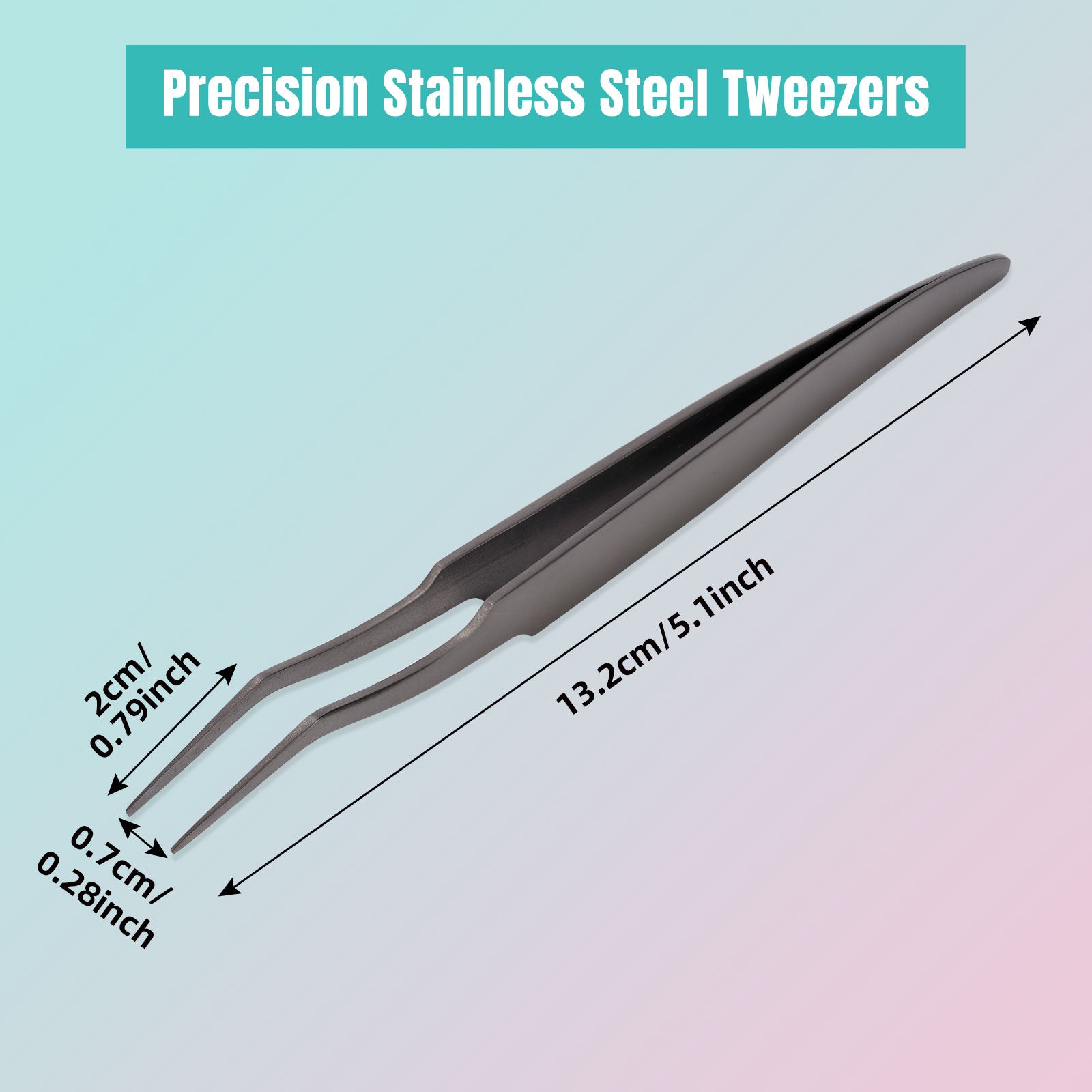 AMZGIRL Pinzetta per ciglia - 5,1 pollici