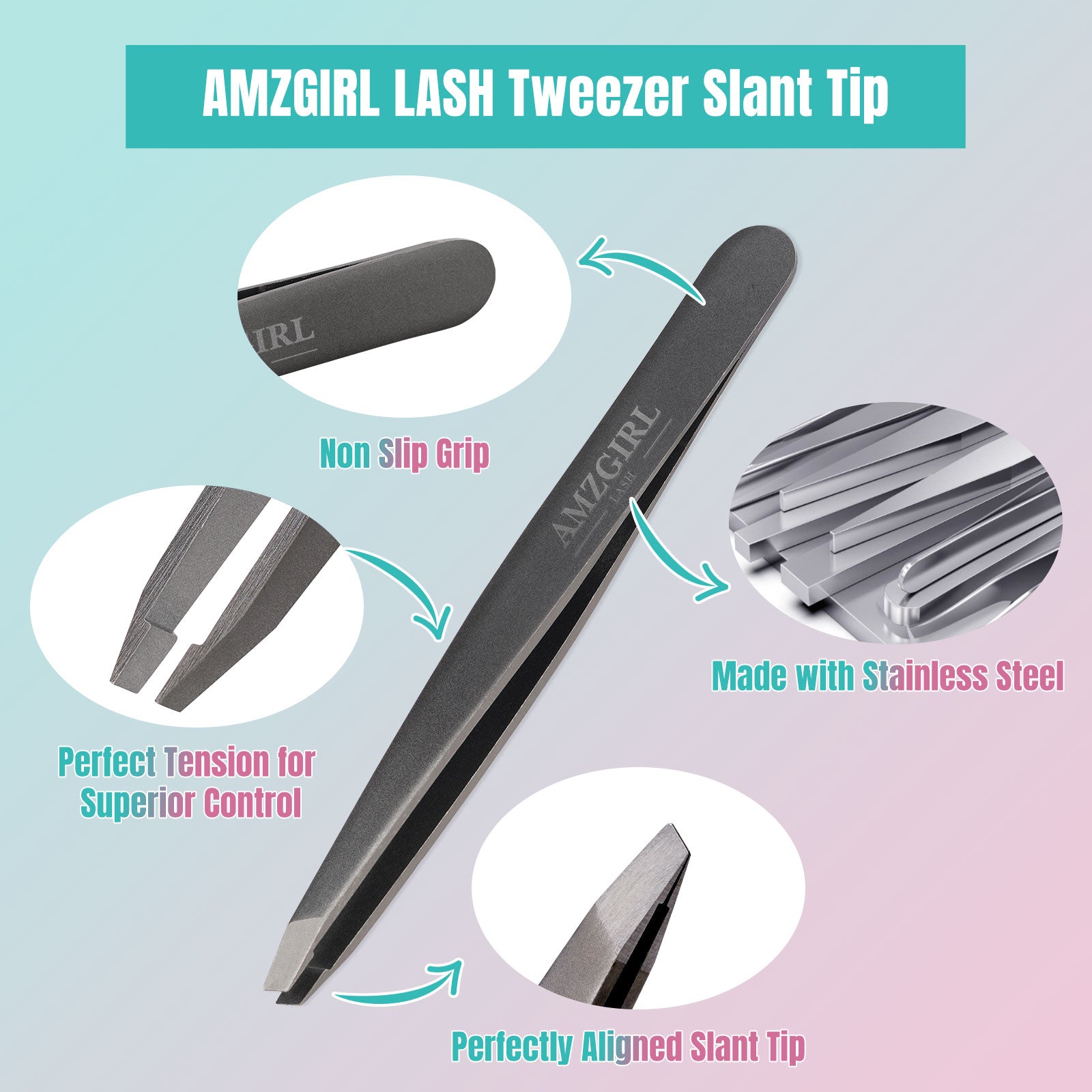 AMZGIRL Lash tweezer-3.7inch