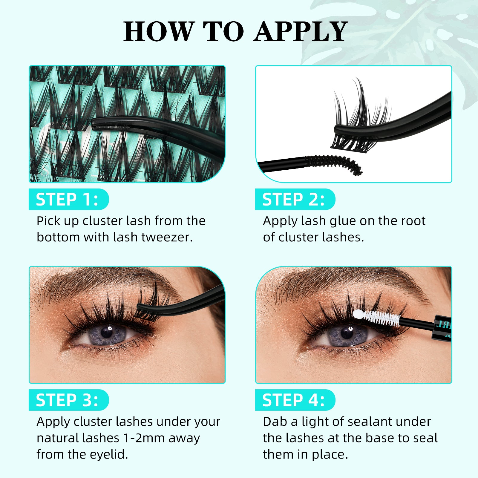 AMZGIRL Fairy Lash Clusters Kit Manga Eyelash Extension Kit