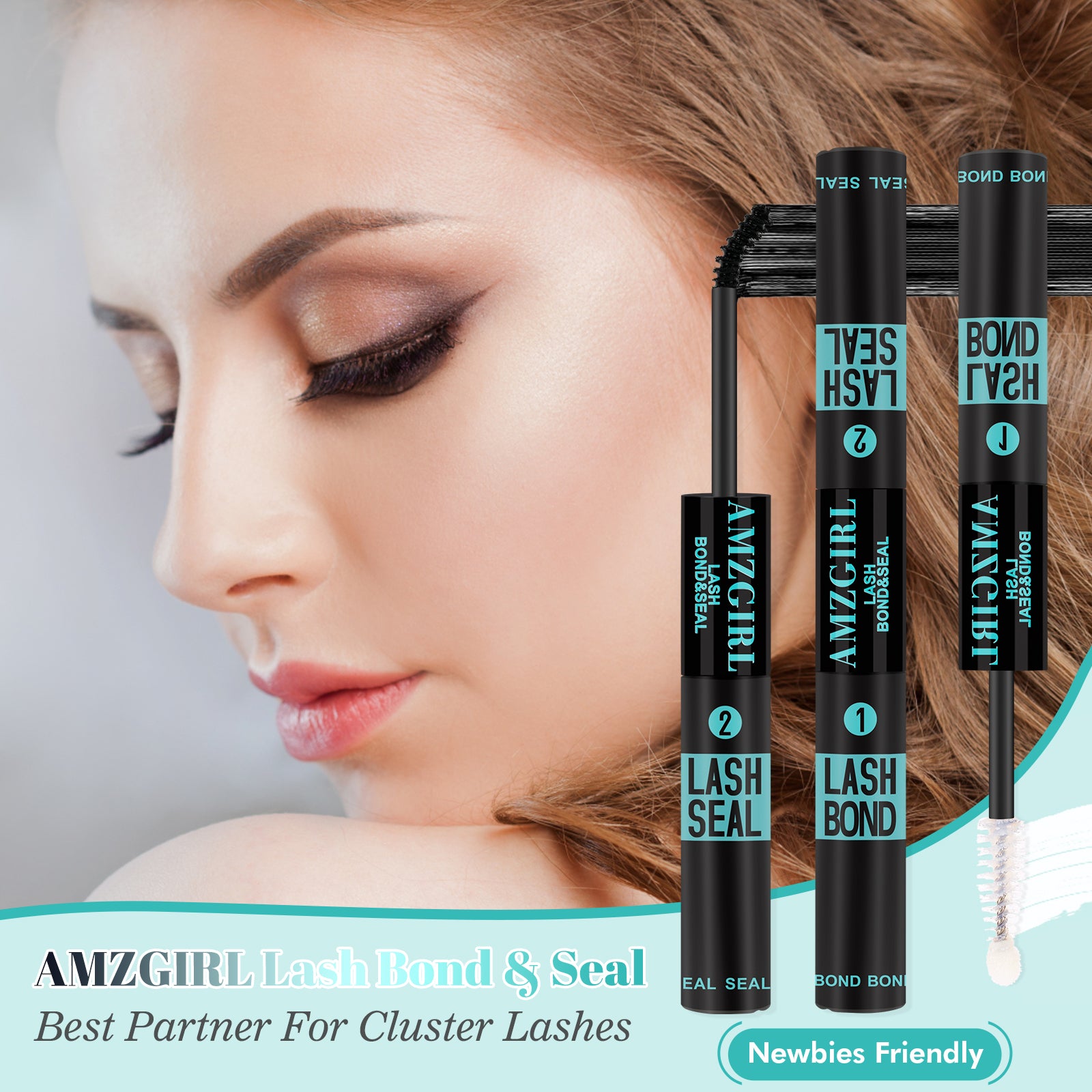 AMZGIRL DIY Lash Bond and Seal 2 in 1 Black