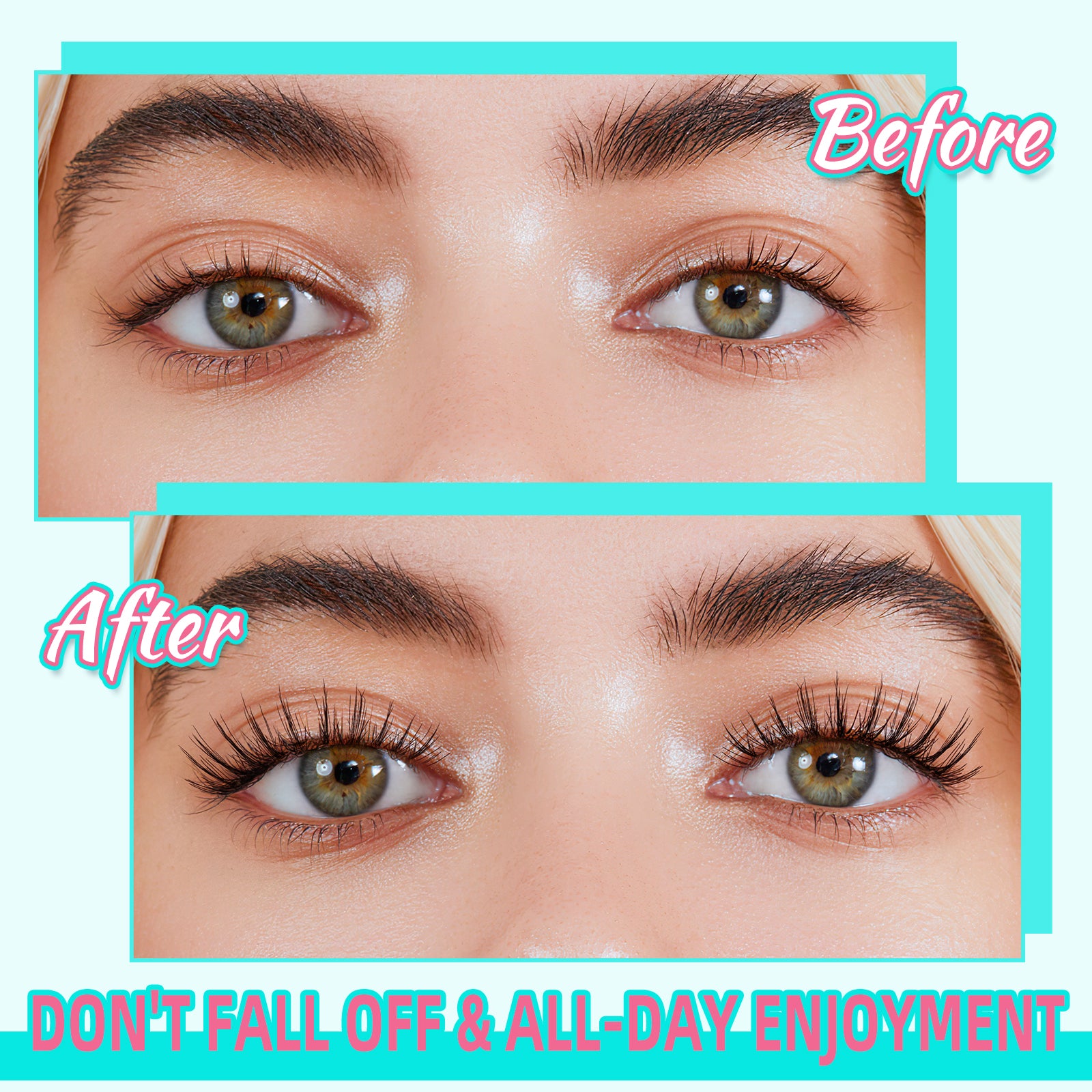 AMZGIRL Glue-Free Magnetic Lashes (1Pair-Soft Magnetic)