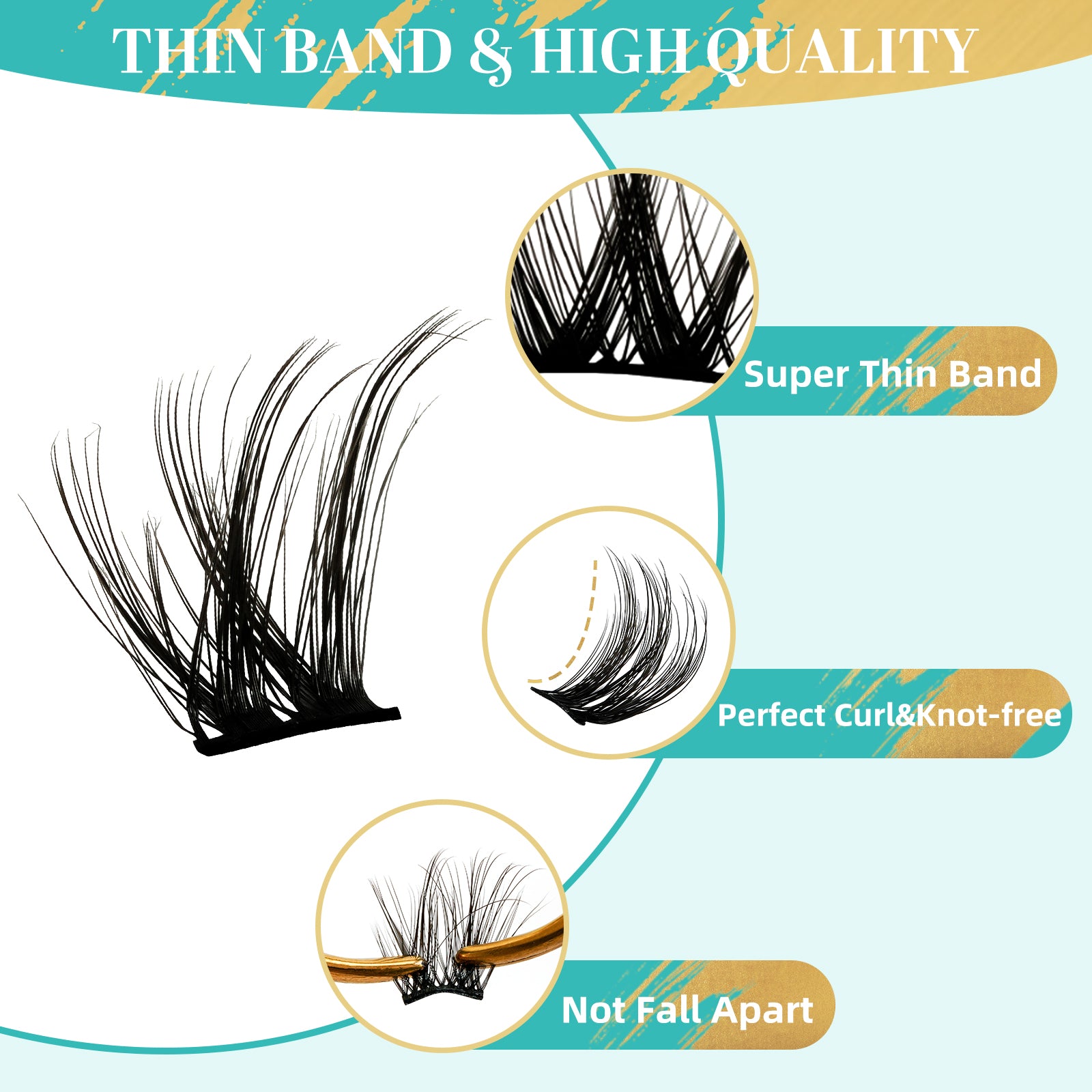 AMZGIRL 3D DIY Lash Clusters 10 Pairs（Limit one per customer.）