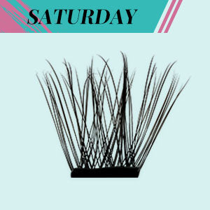 AMZGlRL Saturdays Self Adhesive Eyelashes 40Pcs